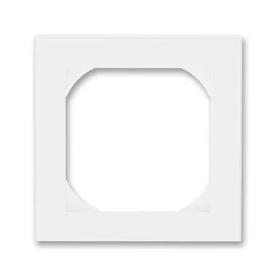 3901H-A05510 03  Rámeček jednonásobný s otvorem 55×55 mm, bílá / bílá